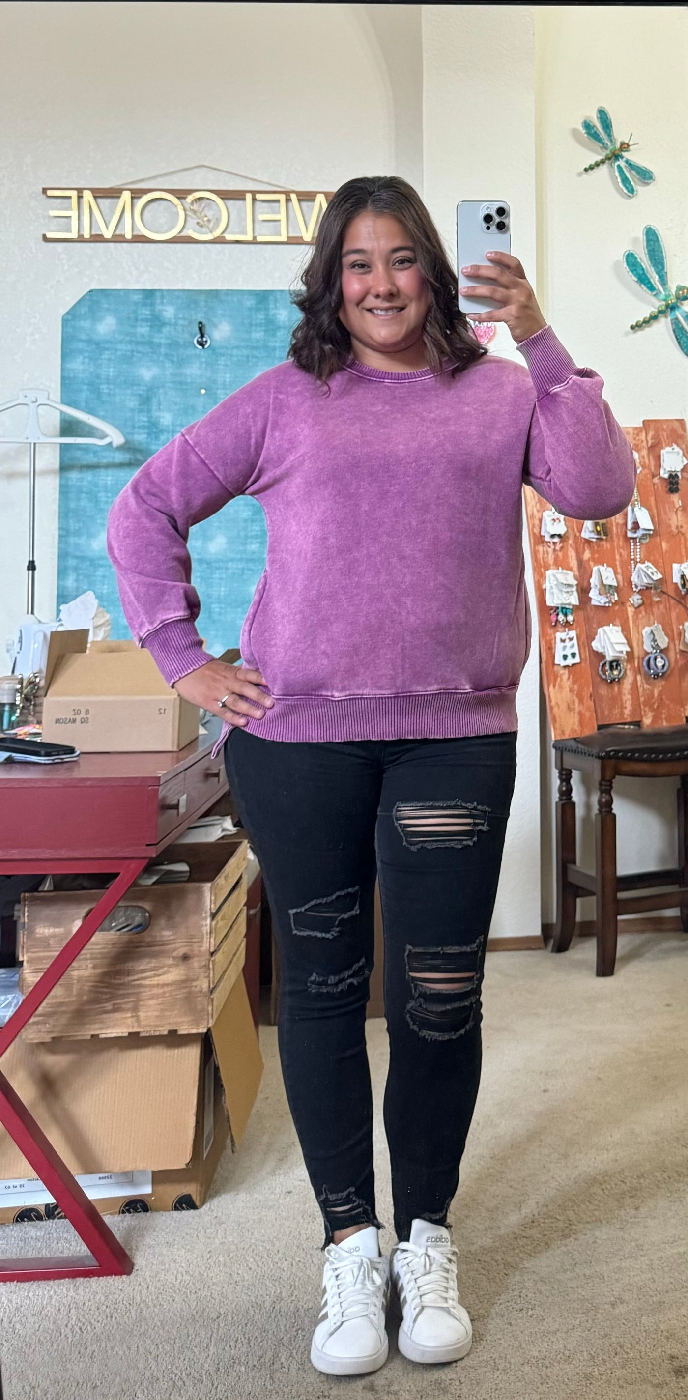 Plum Pullover Sweater