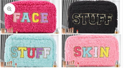 Fuzzy Makeup bags