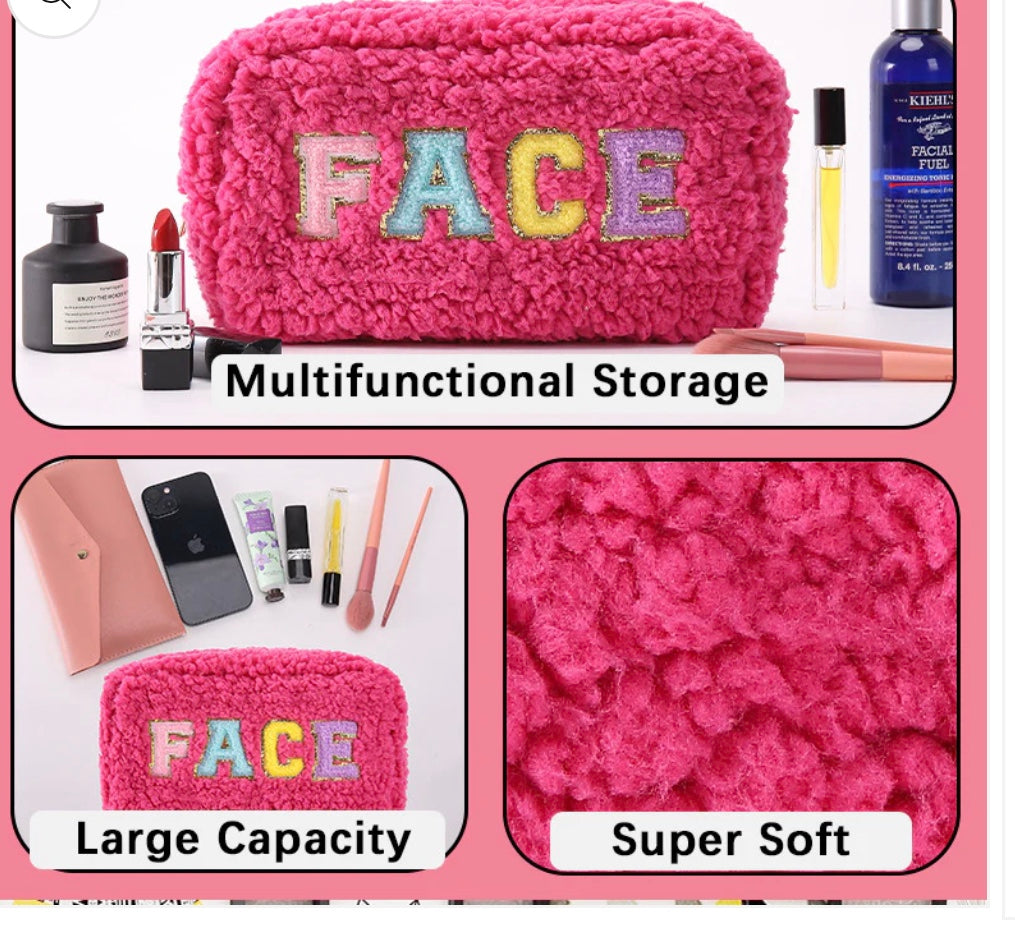 Fuzzy Makeup bags