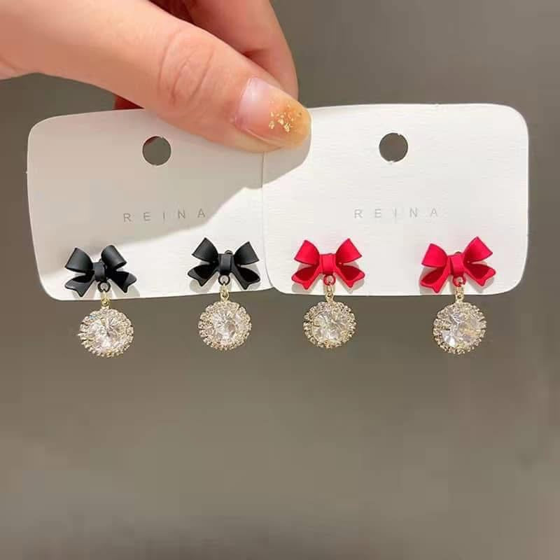 Bow Drop Earrings