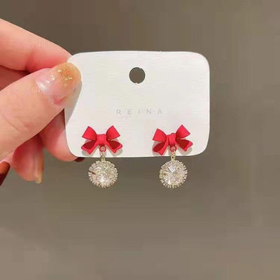 Bow Drop Earrings