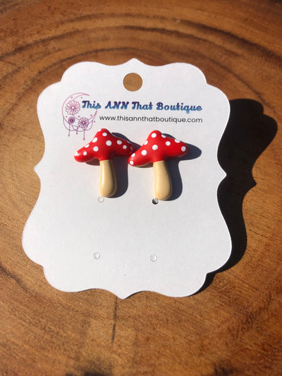 Mushroom earrings