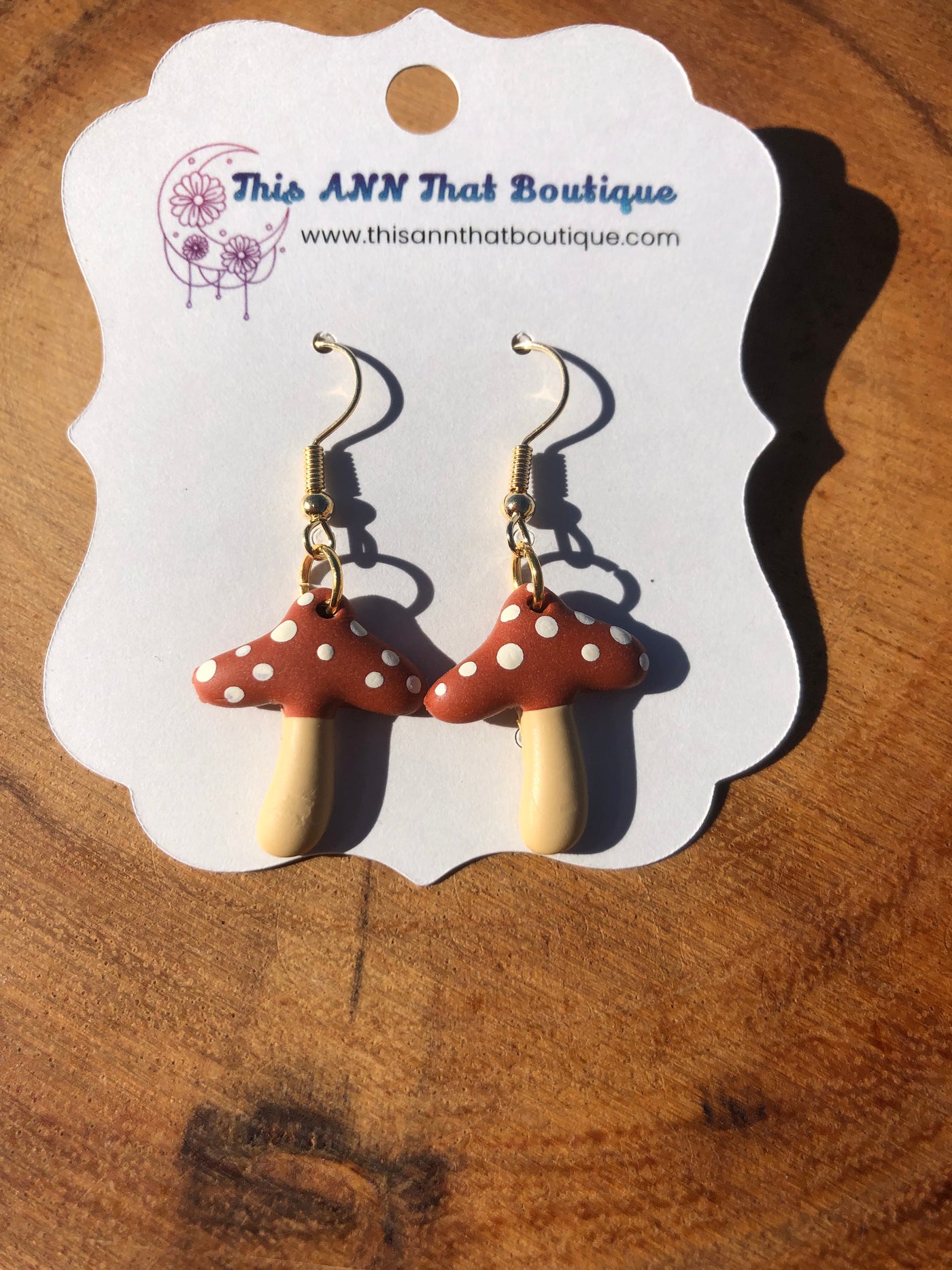 Mushroom earrings