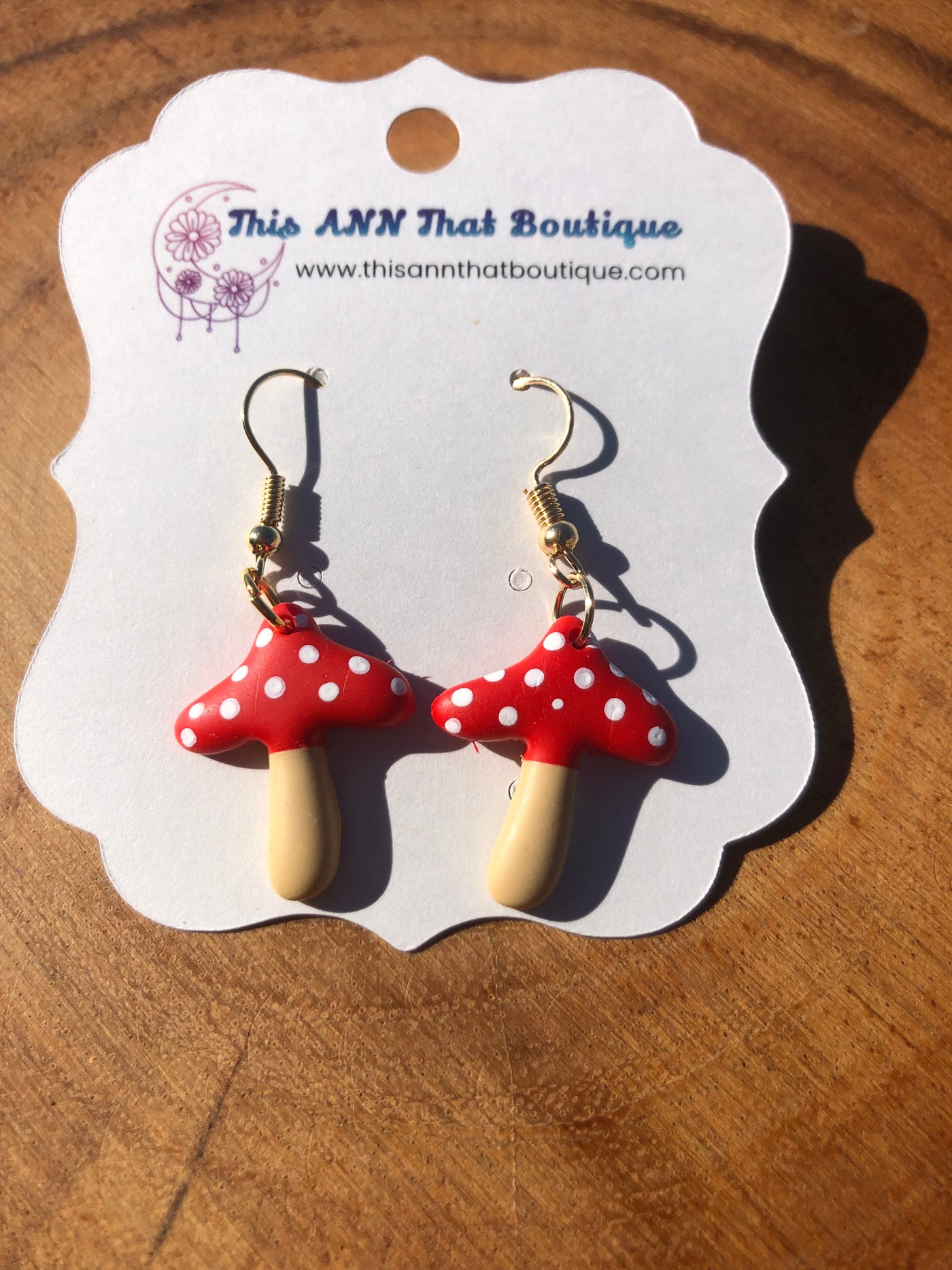 Mushroom earrings