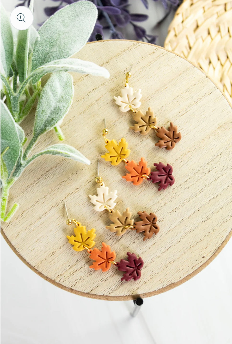 Fall leaf earrings