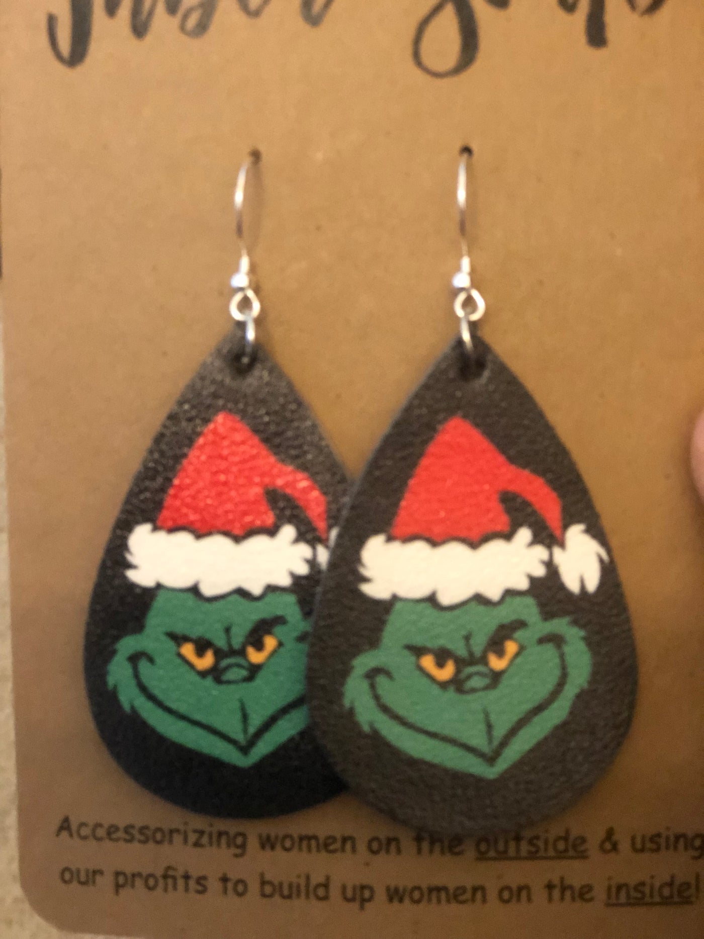 Grinch earrings