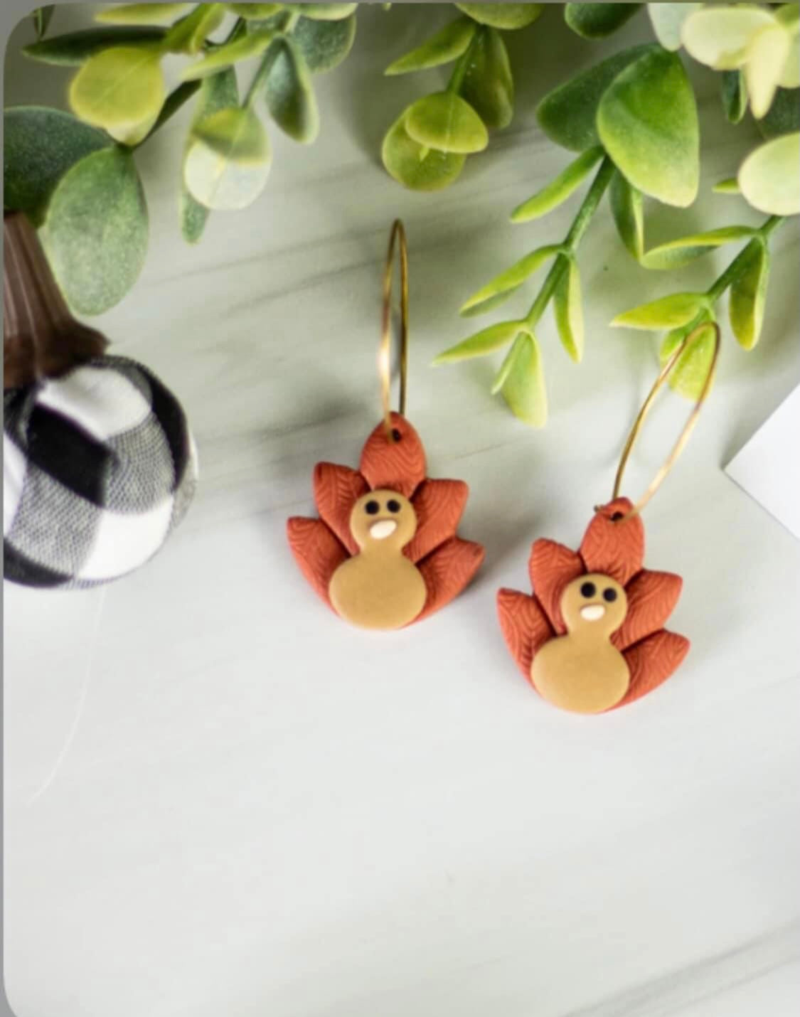 Turkey dangle earrings