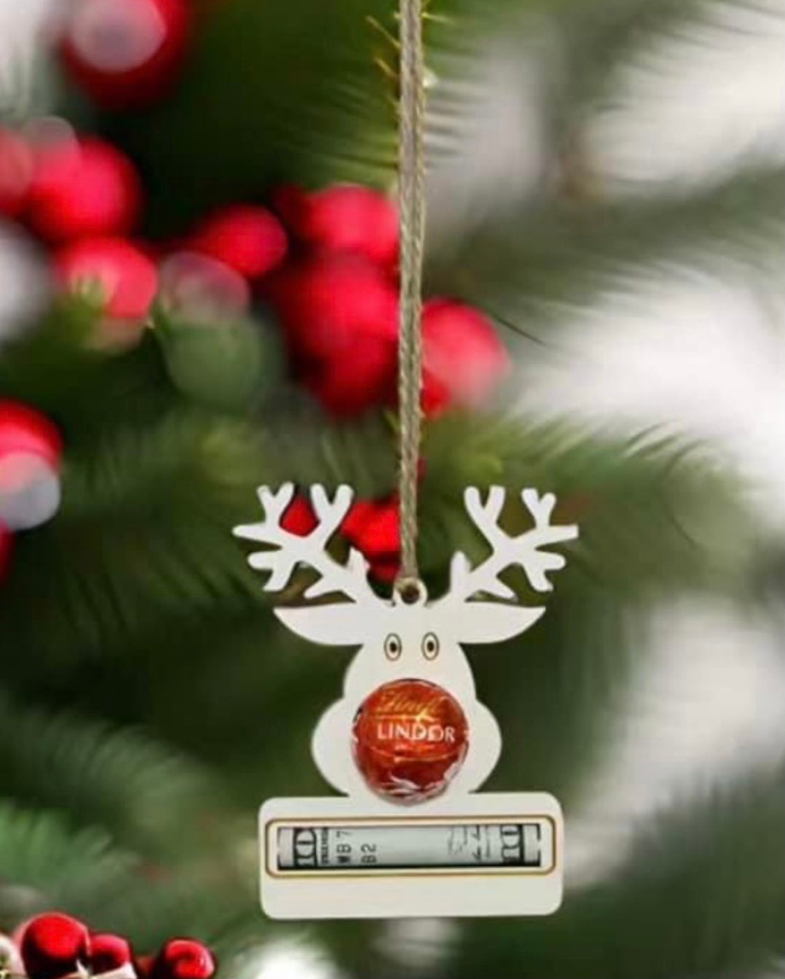 Money ornament hangers