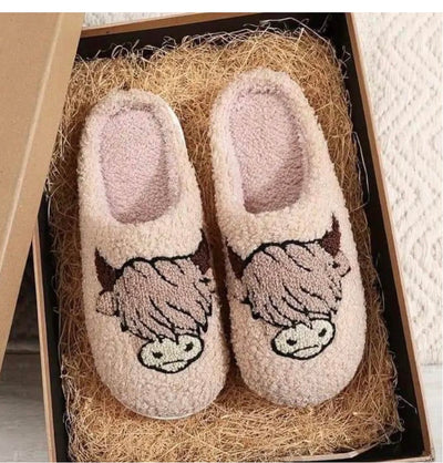 Highland Cow Slippers