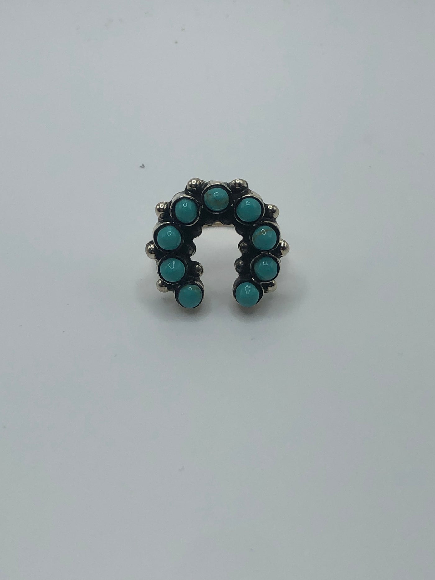 Authentic horseshoe turquoise ring