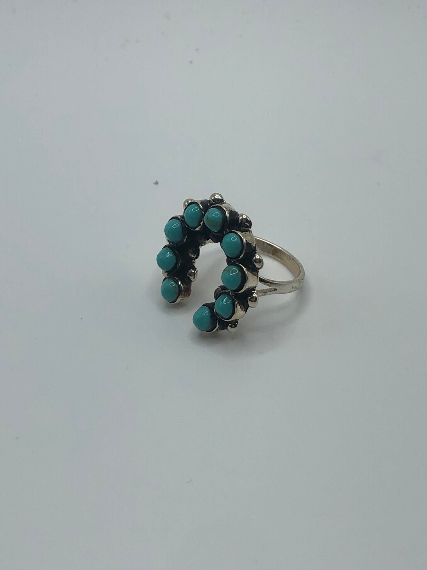 Authentic horseshoe turquoise ring