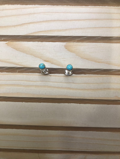 Turquoise stud earrings